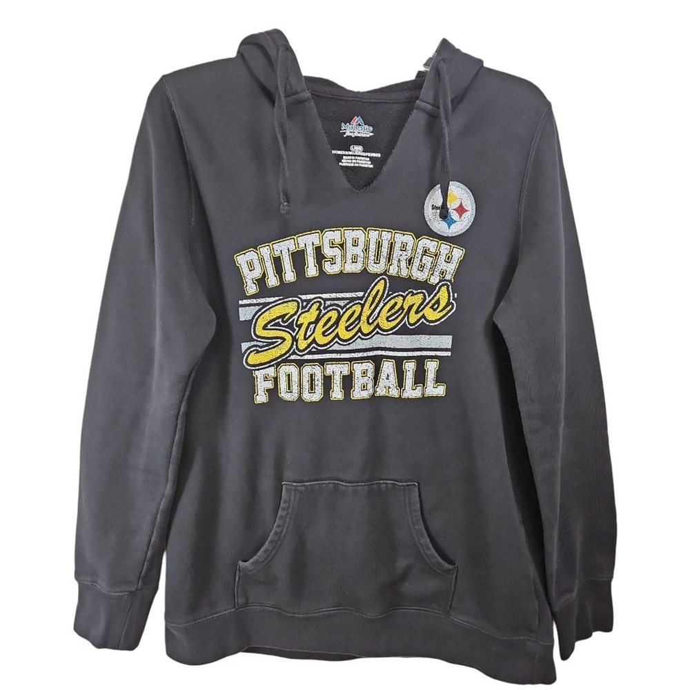 Majestic Fan Fashion NFL Fleece Hoodie New England Patriots Size L